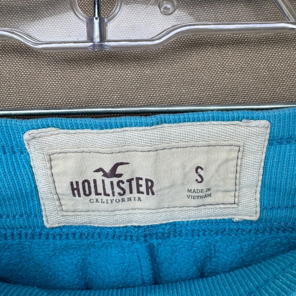 Y2K Hollister Turquoise Blue Logo Jogger Sweatpants Small Preppy Vintage - Picture 6 of 6